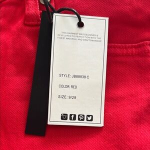 Judy Blue Red Ankle & Cropped Jeans